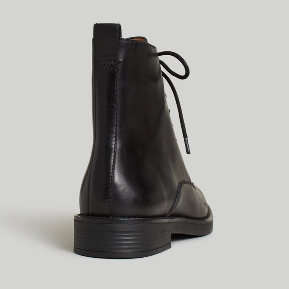 NEW MADEWELL ✨ The Evelyn Lace-Up Ankle Boot in black Size 6 - Picture 9 of 16